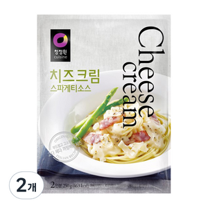 청정원 치즈크림스파게티소스, 250g, 2개