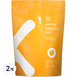 레인보우샵 과탄산소다 베이직 리필, 3kg, 2개