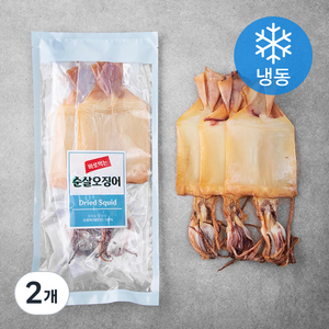 촉촉 바로먹는 순살 건오징어 3개입 (냉동), 225g, 2개