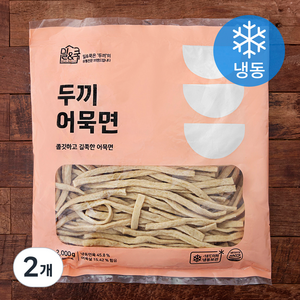 밀앤쿡 두끼 어묵면 (냉동), 2kg, 2개