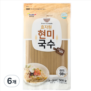 효자원 현미국수, 500g, 6개