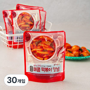 곰곰 매콤 떡볶이 양념, 140g, 30개입