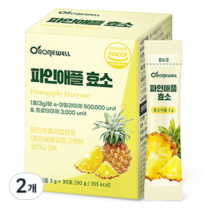 로니웰 파인애플 효소, 30회분, 90g, 2개