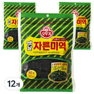 오뚜기 옛날 자른 미역, 80g, 12개