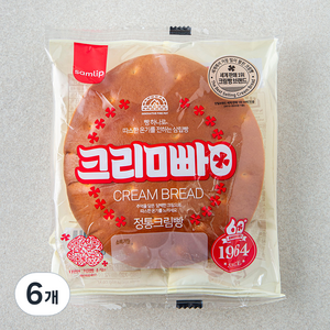 삼립 정통 크림빵, 75g, 6개