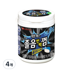 롯데웰푸드 확 깨는 졸음번쩍껌 울트라 파워, 80g, 4개