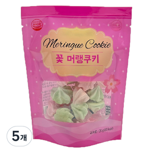 마늘빵집 꽃 머랭쿠키, 20g, 5개