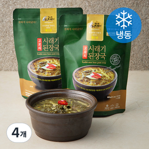 피아골미선씨 프리미엄 고로쇠 시래기된장국 (냉동), 600g, 4개