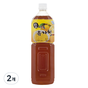 파낙스 참다음 유자청, 1.5L, 2개