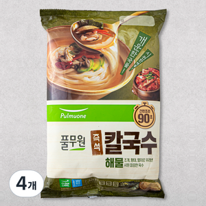 풀무원 즉석 해물 칼국수 2인분, 424.8g, 4개