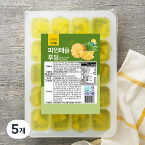 풍요한아침 아이젤 파인애플푸딩, 1kg, 5개