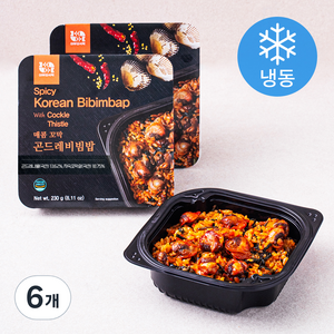 어부의식탁 매콤 꼬막 곤드레비빔밥 (냉동), 230g, 6개