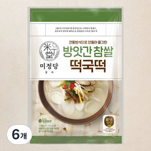 즐거운동행 미정당 방앗간 참쌀 떡국떡, 1kg, 6개