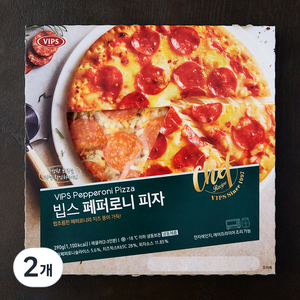 빕스 페퍼로니 피자 (냉동), 2개, 390g