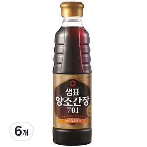 샘표 양조간장 701, 500ml, 6개