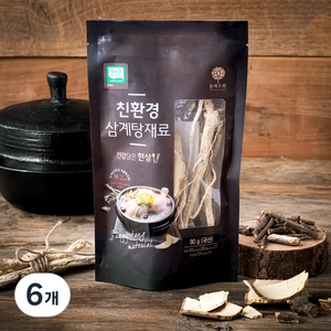 몸애조화 친환경 삼계탕 재료, 80g, 6개