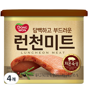 동원 런천미트, 340g, 4개