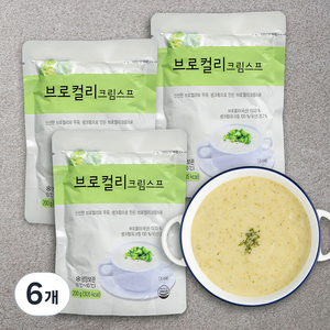 사랑과정성 브로컬리 크림스프 (냉장), 200g, 6개