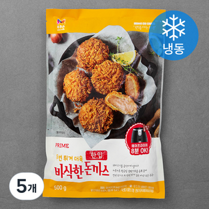 목우촌 두번 튀겨 더욱 바삭한 한입돈까스 (냉동), 500g, 5개