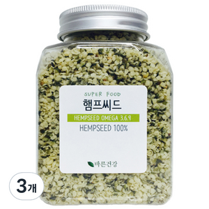 바른건강 햄프씨드, 200g, 3개