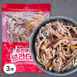 주전부리 브라더스 숯불구이맛 오징어, 150g, 3개