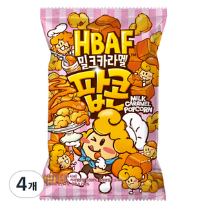 바프 밀크카라멜 팝콘, 80g, 4개