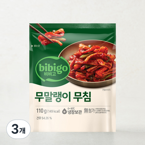 비비고 무말랭이 무침, 110g, 3개