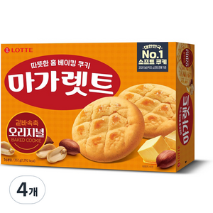 마가렛트 롯데제과 오리지널, 352g, 4개