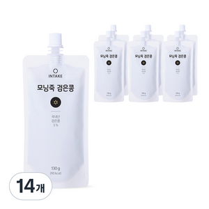 인테이크 모닝죽 검은콩 즉석죽, 130g, 14개