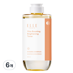 ELLE PARIS 비타-부스팅 맑음토너, 6개, 500ml