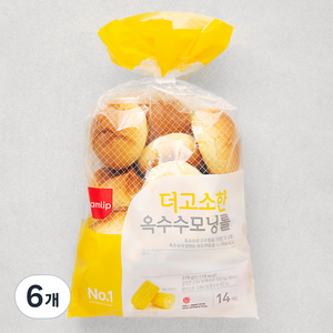 삼립 옥수수 모닝롤 14입, 378g, 6개