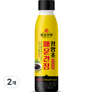 몽고간장 청양초 매운간장 아주매운맛, 330g, 2개