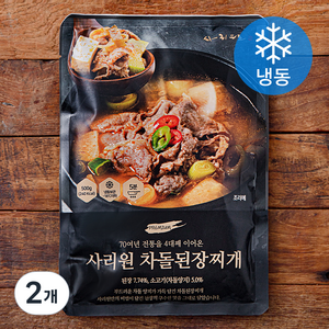 사리원 차돌된장찌개 (냉동), 500g, 2개