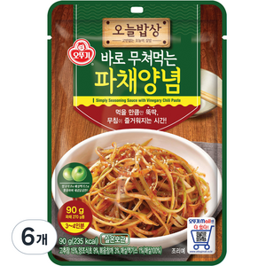 오늘밥상 파채양념, 90g, 6개