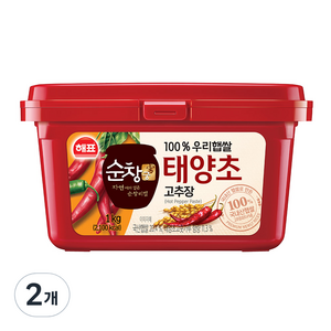 해표 순창궁 우리햅쌀 고추장, 1kg, 2개