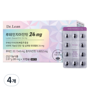 닥터린 루테인 지아잔틴 24mg 2.67g, 30정, 4개