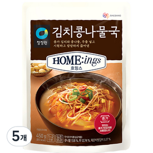 호밍스 김치콩나물국, 450g, 5개