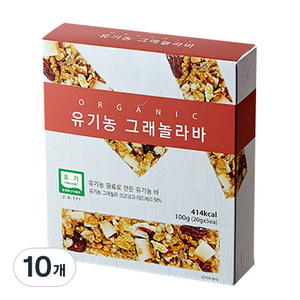 유가원 유기농 그레놀라바, 20g, 10개