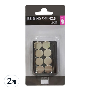 초강력ND자석 12mm x 3T 8입, 2개