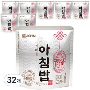 아침 가마솥 아침밥, 210g, 32개