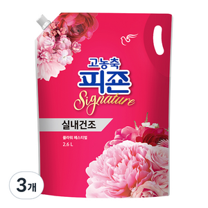 피죤 고농축 시그니처 섬유유연제 플라워페스티벌, 2.6L, 3개