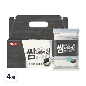 삼육김 쌈싸먹는 별미 곱창김 무조미 10p, 72g, 4세트