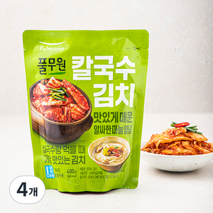 풀무원 칼국수 김치, 400g, 4개