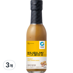 청정원 피넛월남쌈 소스, 3개, 240g