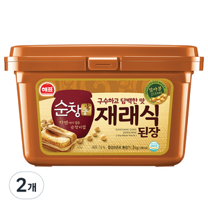 순창궁 재래식 된장, 3kg, 2개