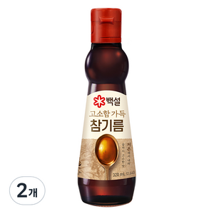 백설 진한참기름, 320ml, 2개