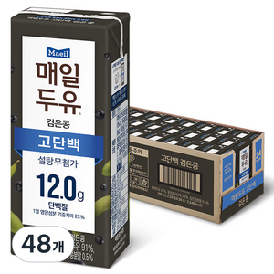 매일두유 고단백 검은콩, 48개, 190ml