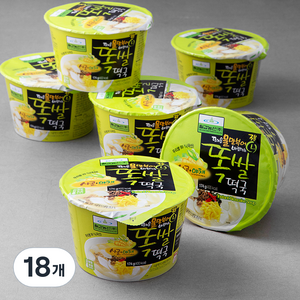 칠갑농산 똑쌀떡국 컵, 174g, 18개