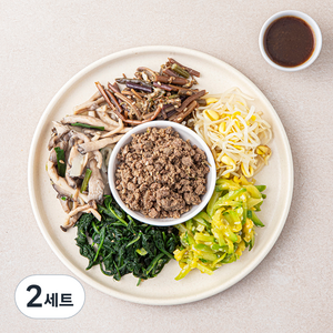 정미경키친 한우 나물 비빔밥 세트(비빔간장) 205g, 2세트