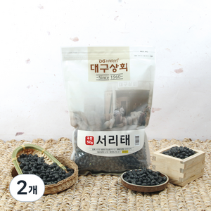 대구상회 국내산 서리태 검정콩, 500g, 2개